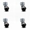 Service Caster 2 Inch Flat Black Polyolefin Ball Caster - Side Mount Bracket - SCC, 4PK SCC-GR01S20-POS-FB-716-4-CB180-4 - alternate 1